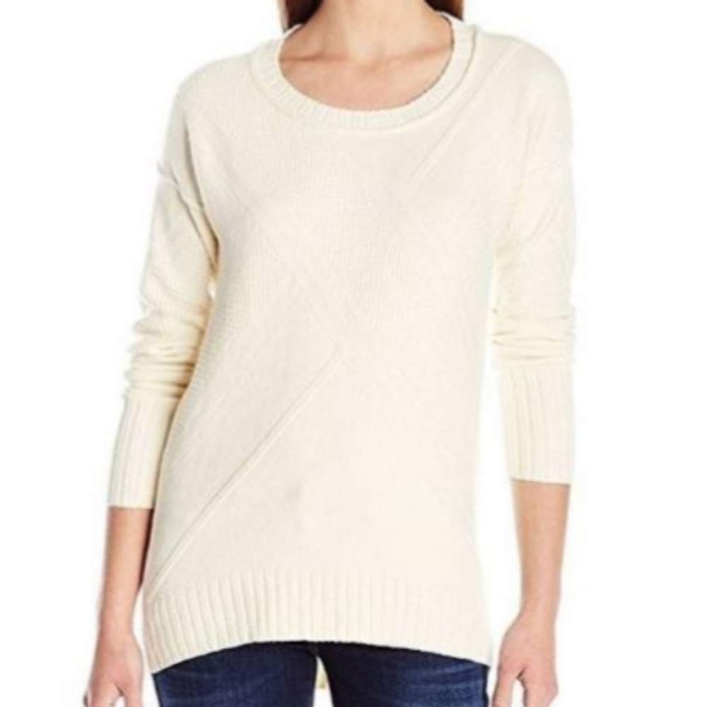 CALVIN KLEIN NWT Ivory Crew Neck Sweater Size S
